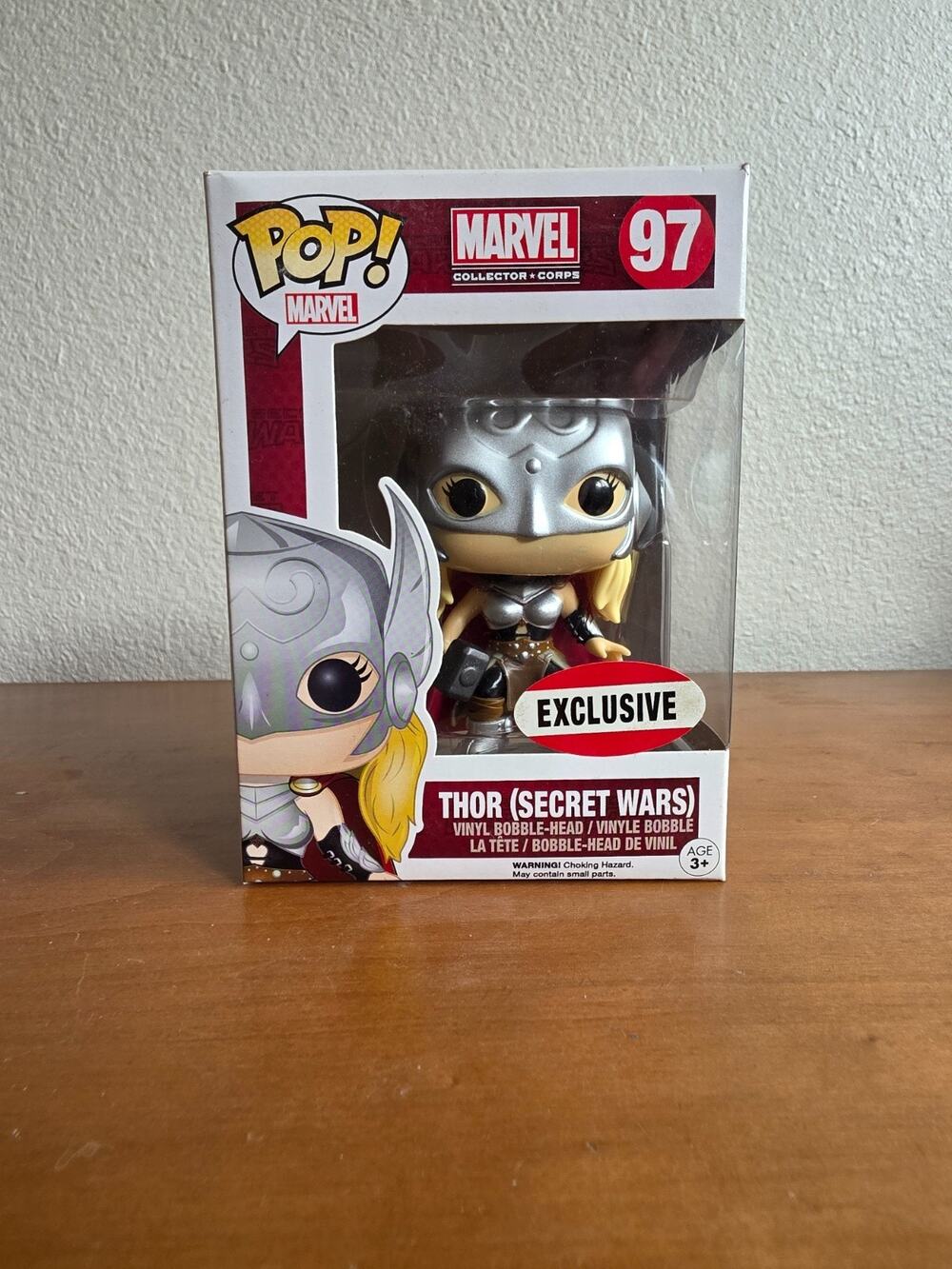 Funko Pop Marvel Collector Corps Lady Thor Jane Foster Secret Wars 97 Toy Figure
